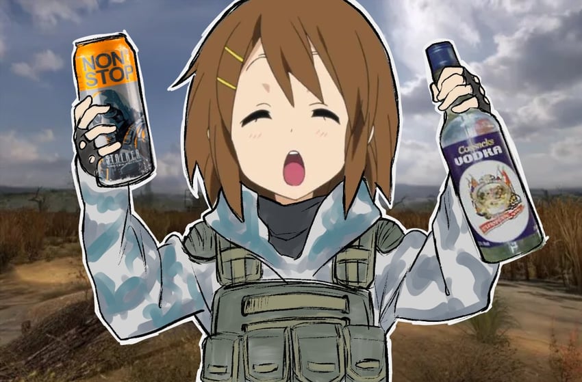 hirasawa yui (k-on! and 1 more) drawn by limestone_(artist)