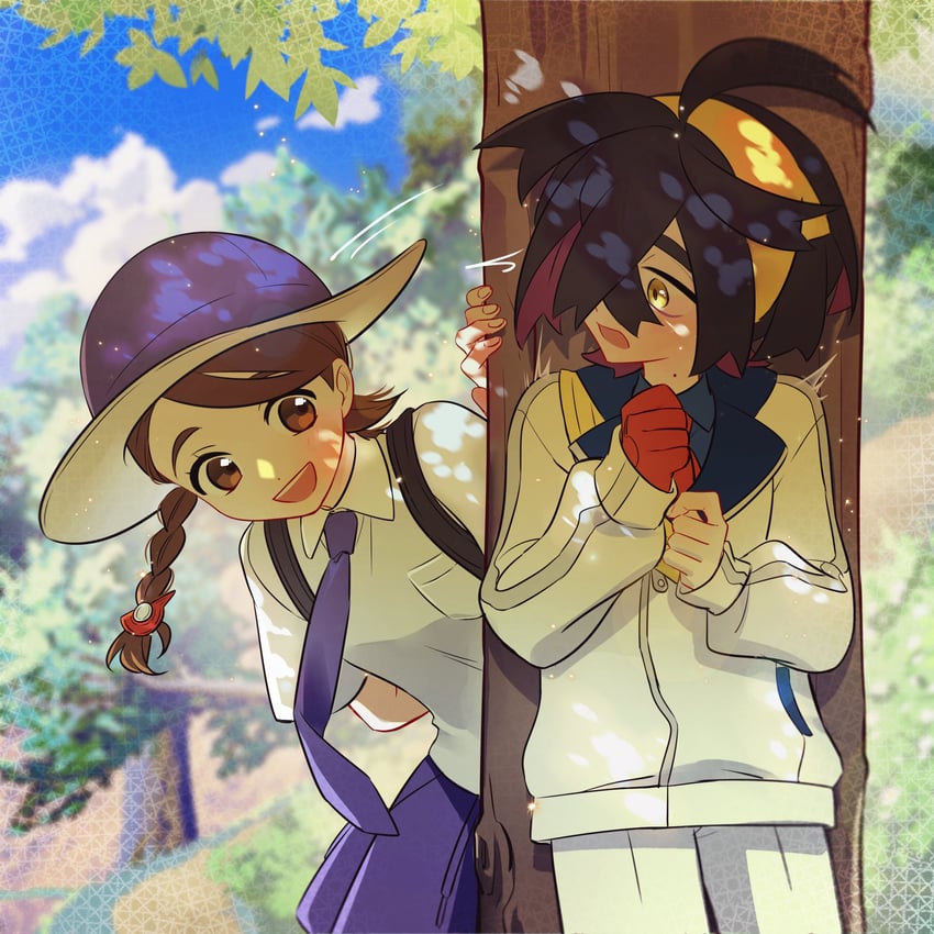 kieran and juliana (pokemon and 1 more) drawn by xiaxiania