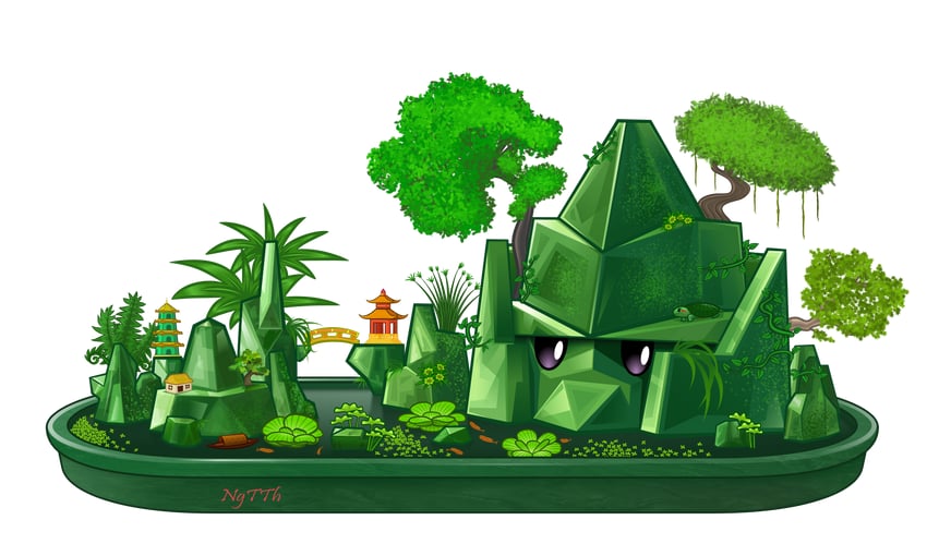 reinforce-mint (plants vs. zombies and 1 more) drawn by ngtth