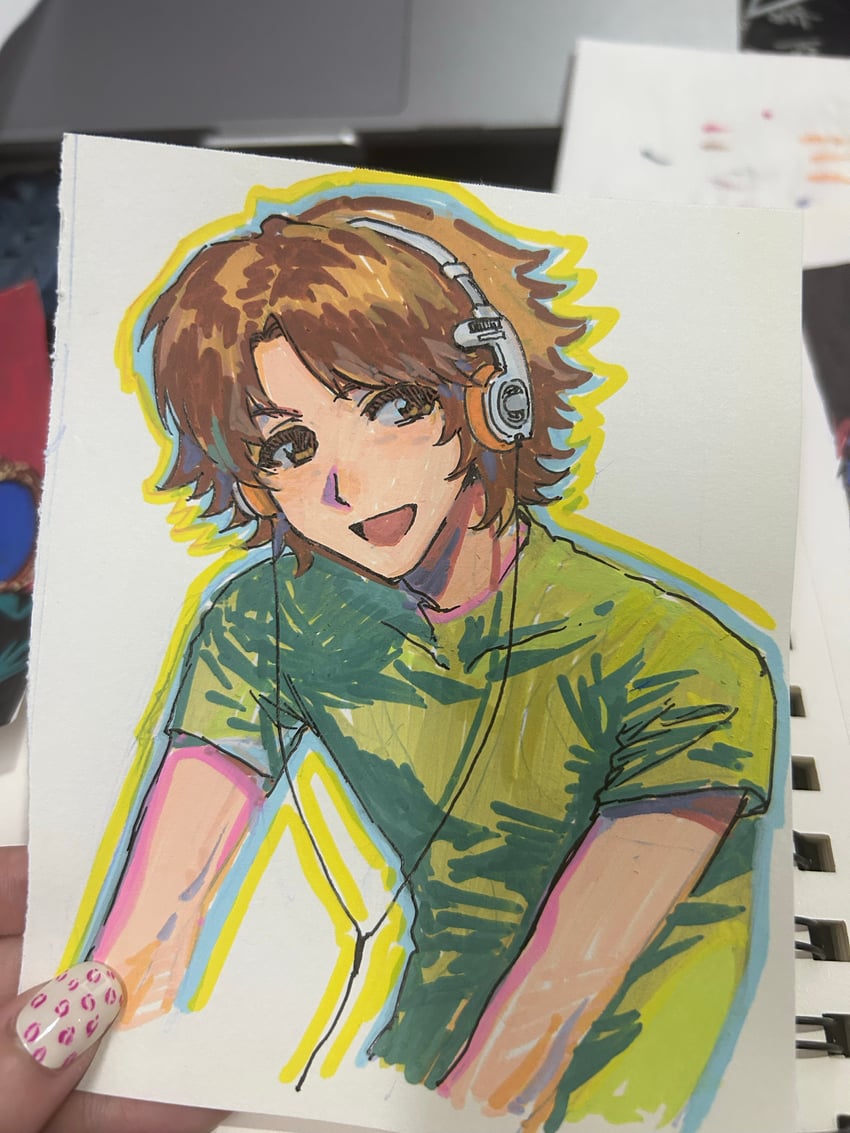 hanamura yousuke (persona and 1 more) drawn by xt1125cj