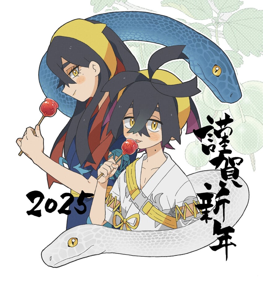 kieran and carmine (pokemon and 1 more) drawn by awomoto
