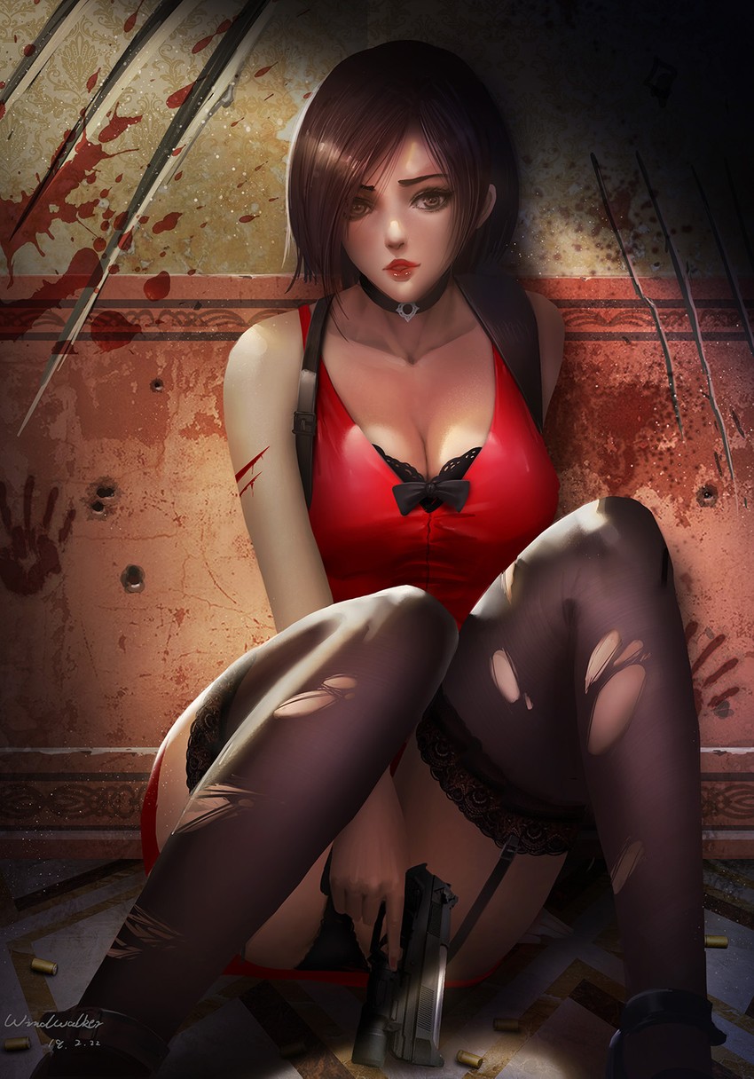 ada wong (resident evil and 1 more) drawn by turewindwalker