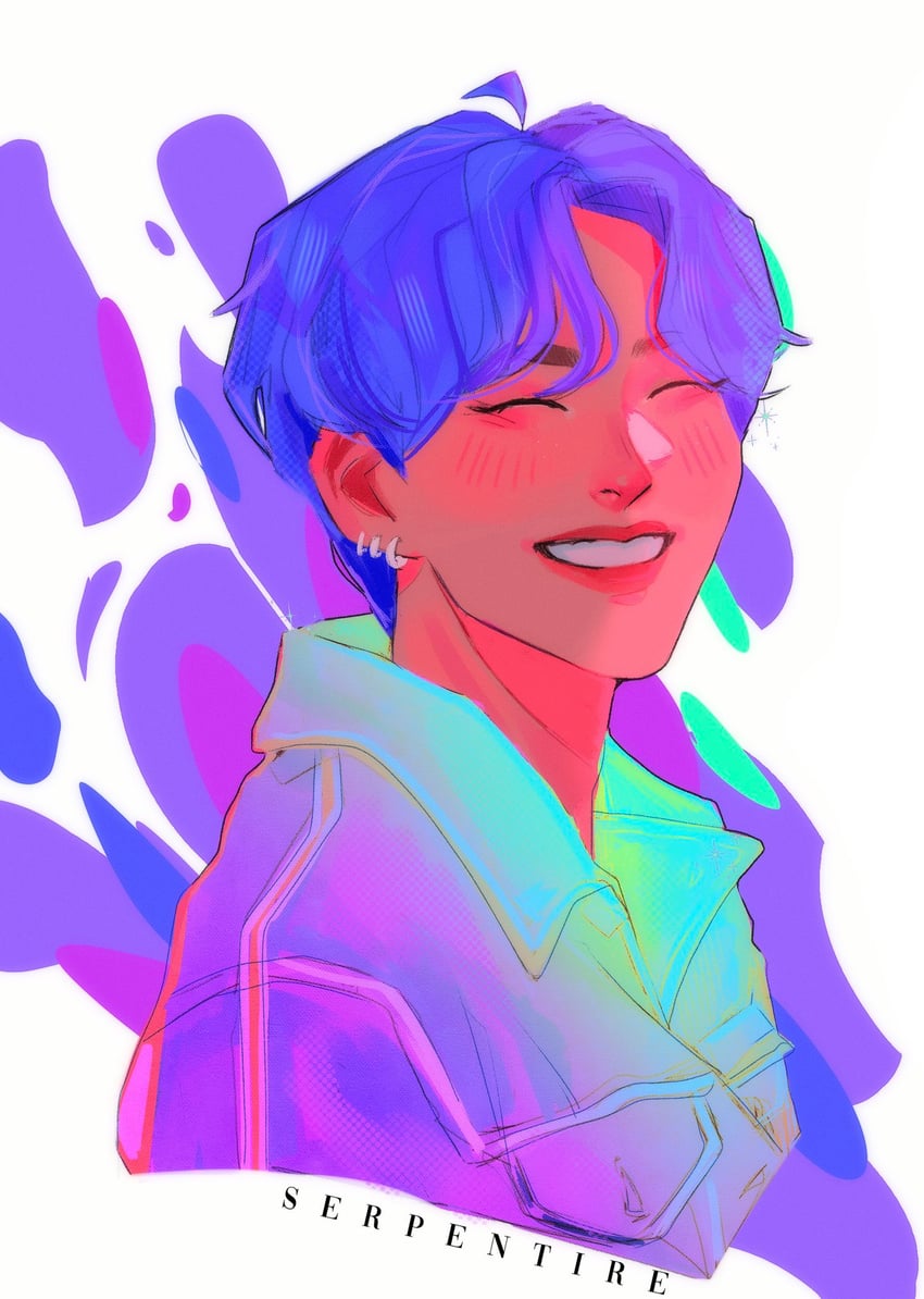 hoshi (real life and 1 more) drawn by serpentire