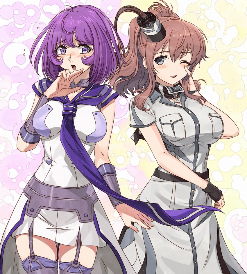 saratoga, saratoga mk ii, and lexington (kantai collection) drawn by kanmiya_shinobu