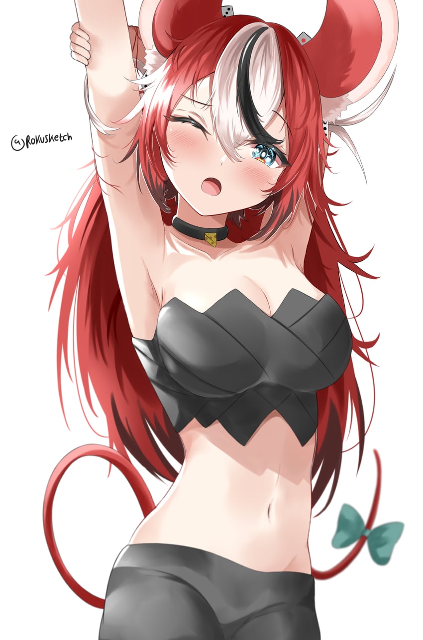 hakos baelz (hololive and 1 more) drawn by rokusketch
