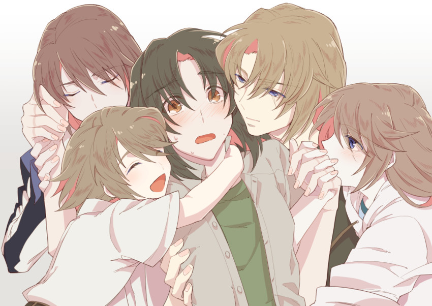 minashiro soushi and makabe kazuki (soukyuu no fafner) drawn by eiji_(europe)