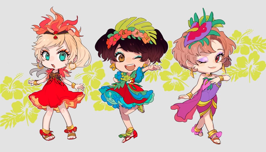 minnie mouse, daisy duck, and clarice (mickey mouse & friends and 1 more) drawn by moov_(mb_52)