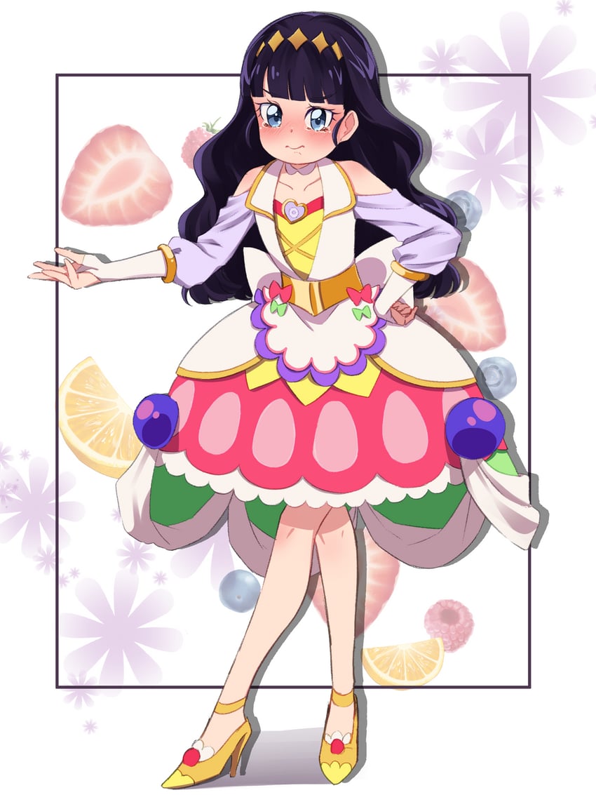 kasai amane and cure finale (precure and 1 more) drawn by toon_(noin)