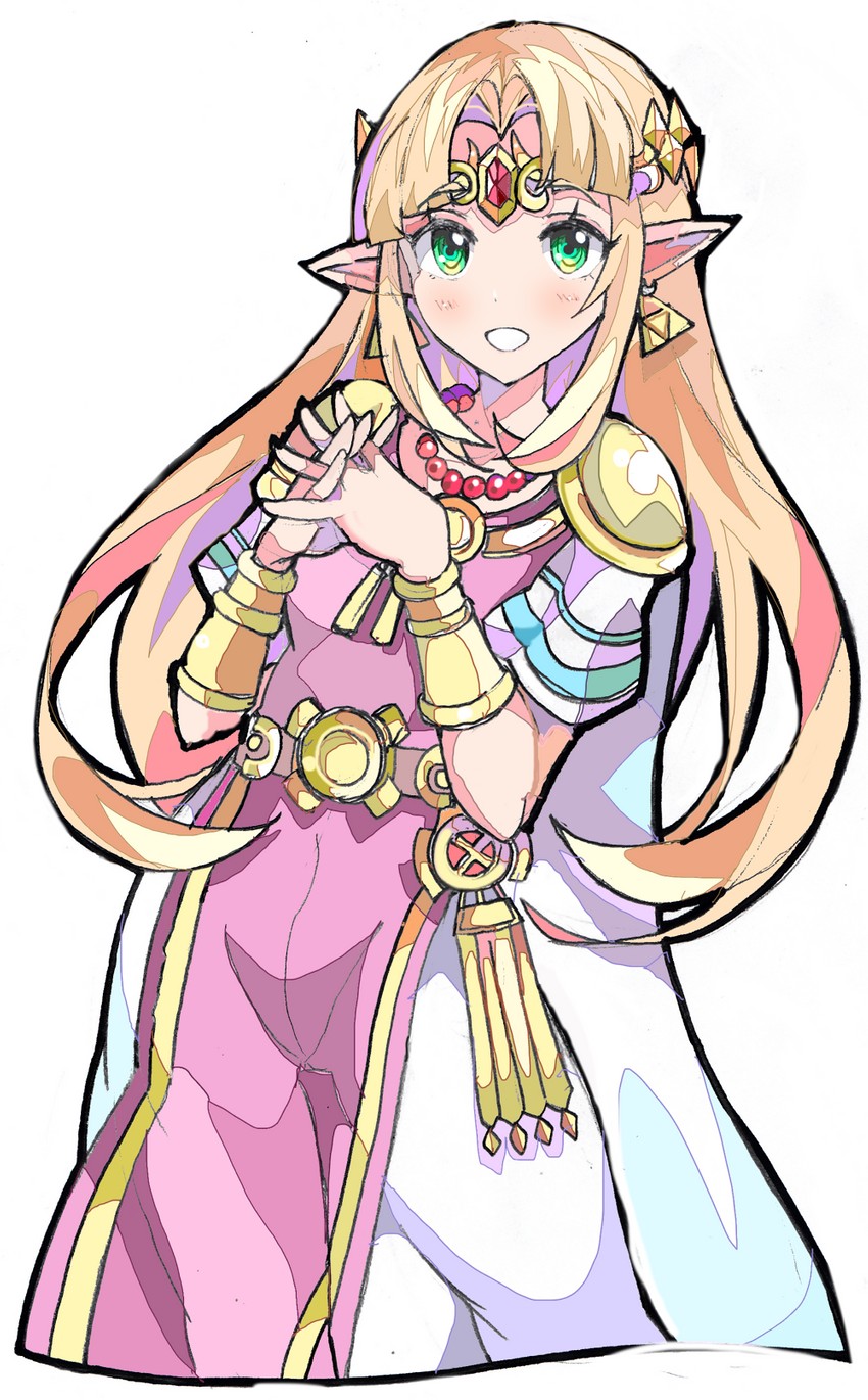 princess zelda (the legend of zelda and 2 more) drawn by enpe