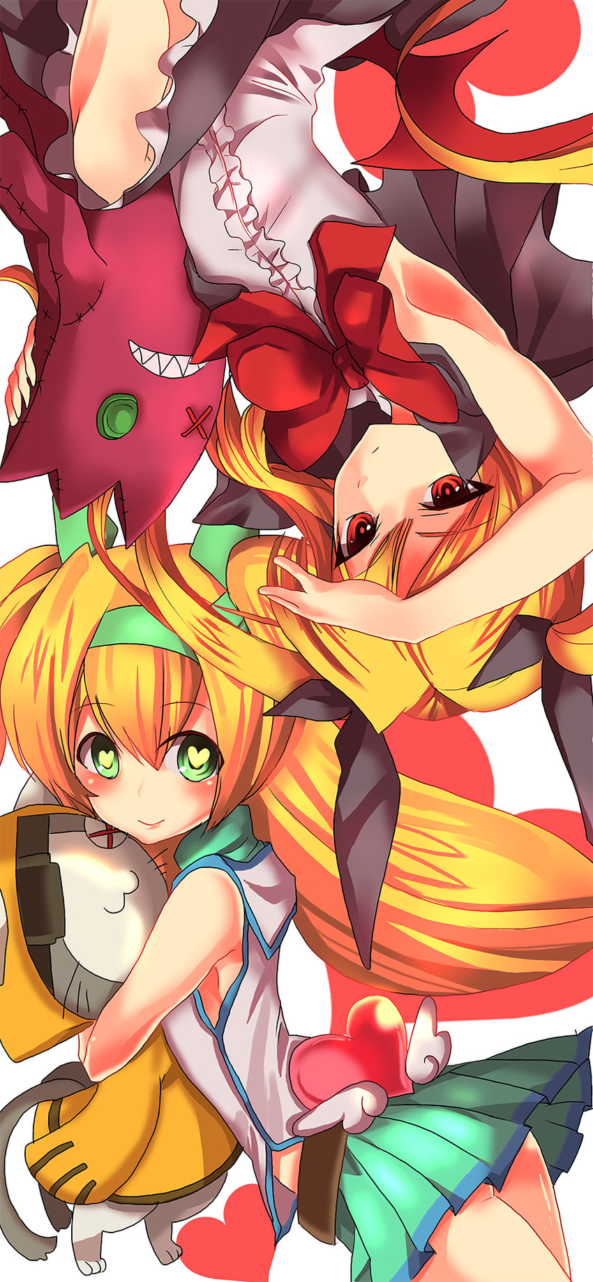 ragna the bloodedge, rachel alucard, platinum the trinity, and jubei (blazblue) drawn by hayasino