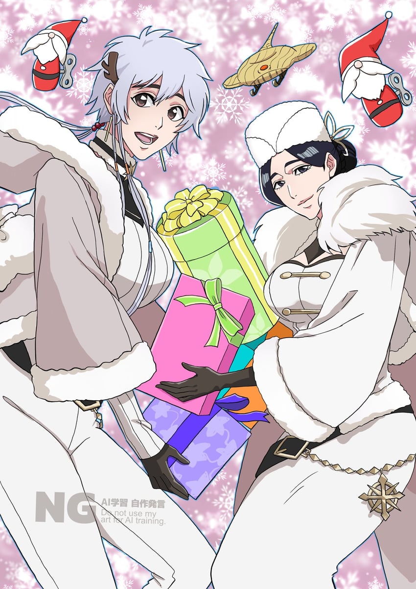 unohana retsu and kotetsu isane (bleach and 1 more) drawn by anno_im