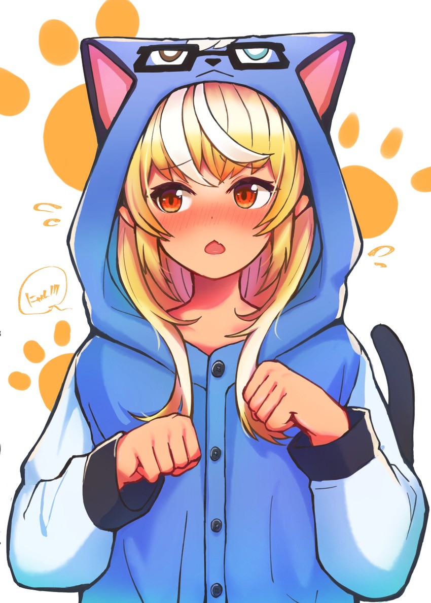 shiranui flare and raymond (hololive and 1 more) drawn by sasaki_(glass1138)