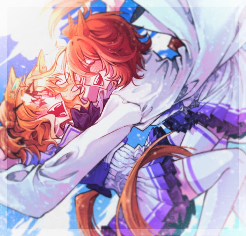 agnes tachyon and jungle pocket (umamusume) drawn by u_yu711