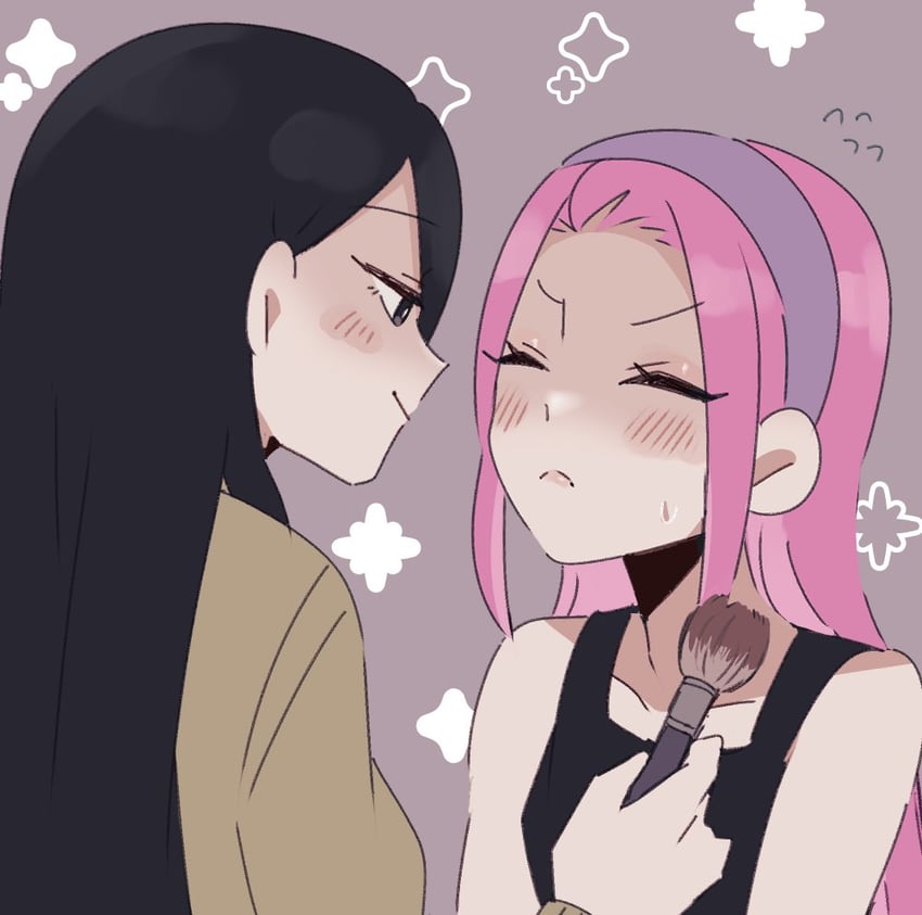 aubrey and mari (omori) drawn by andou_(sino_spkt)
