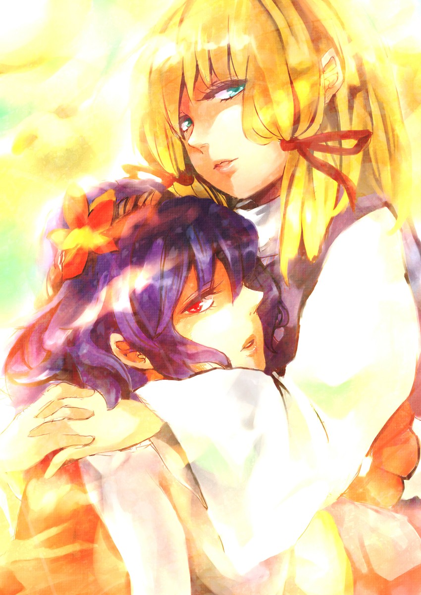 moriya suwako and yasaka kanako (touhou) drawn by kiguchiko