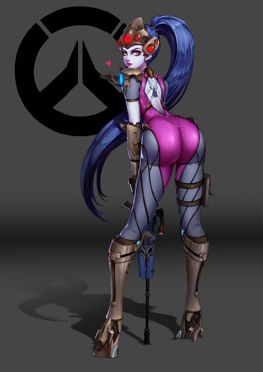 widowmaker (overwatch and 1 more) drawn by qi_kou