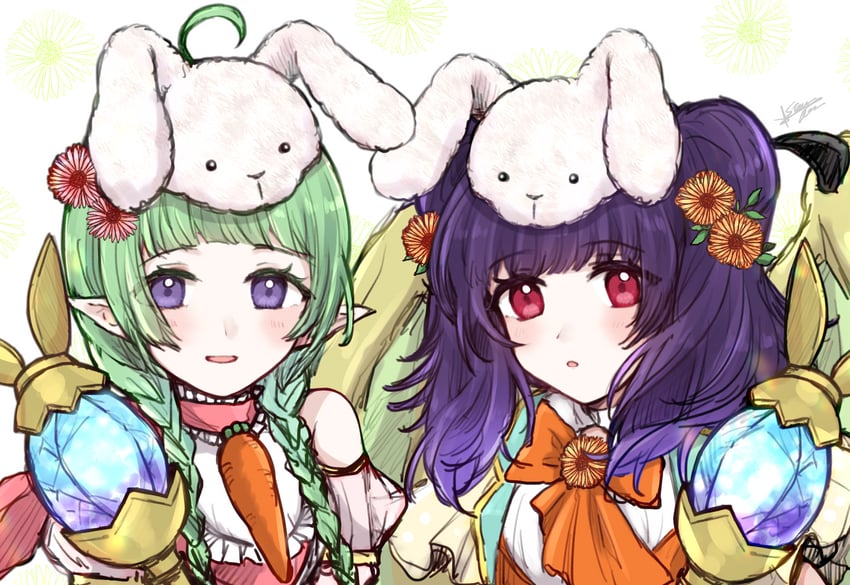 myrrh and nah (fire emblem and 3 more) drawn by misato_hao