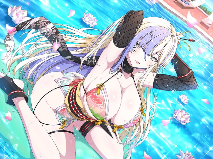 suiren (senran kagura and 1 more) drawn by yaegashi_nan