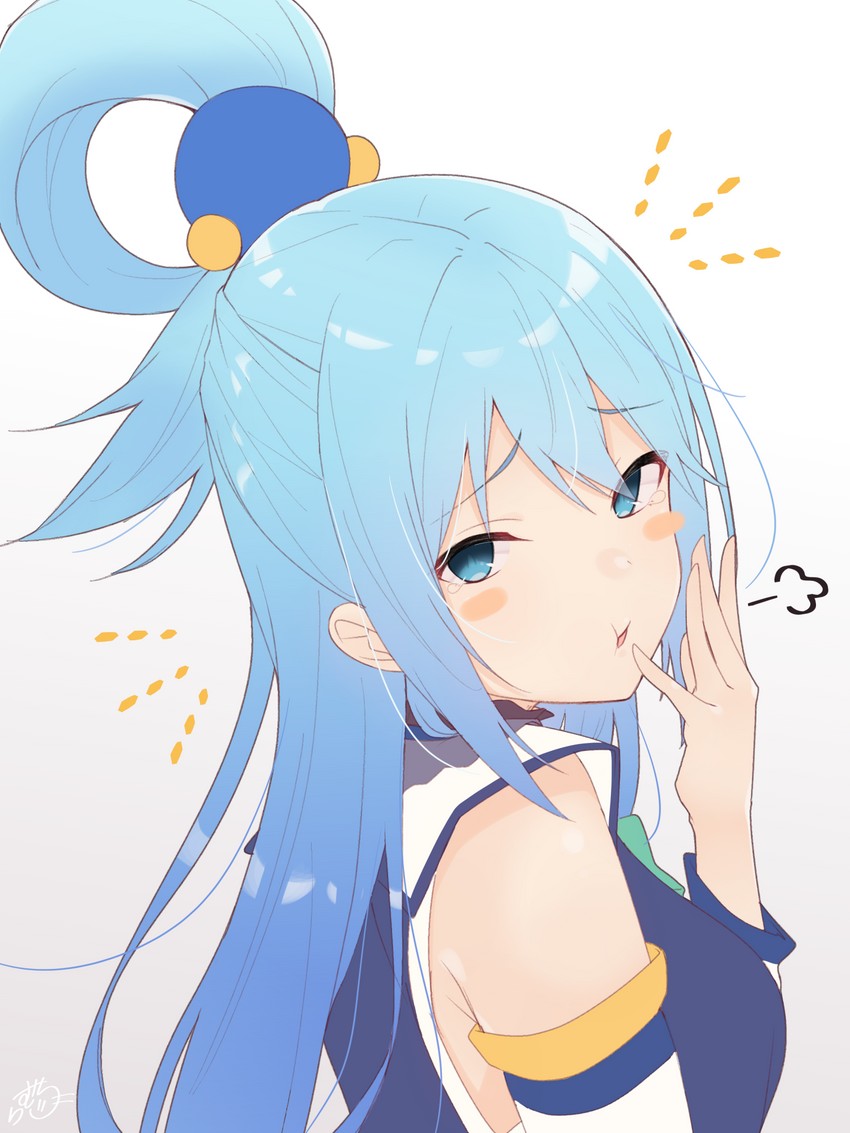 aqua (kono subarashii sekai ni shukufuku wo!) drawn by ramchi