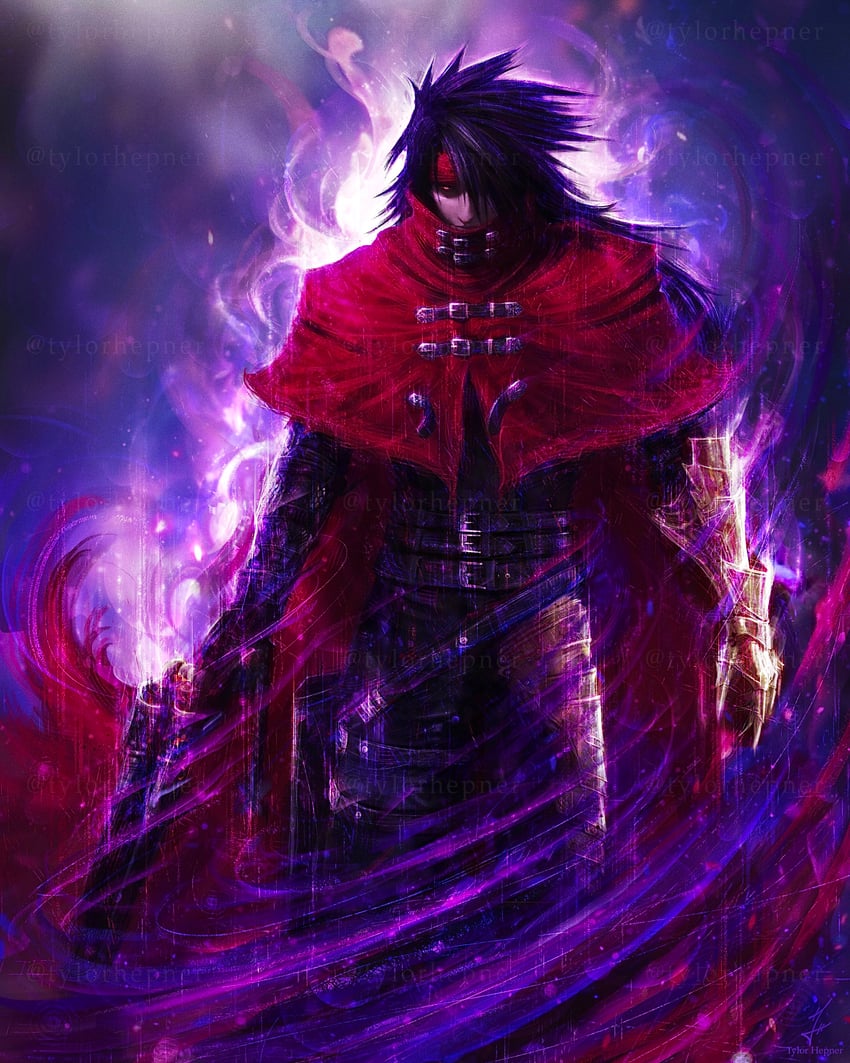 vincent valentine (final fantasy and 3 more) drawn by tylor_hepner