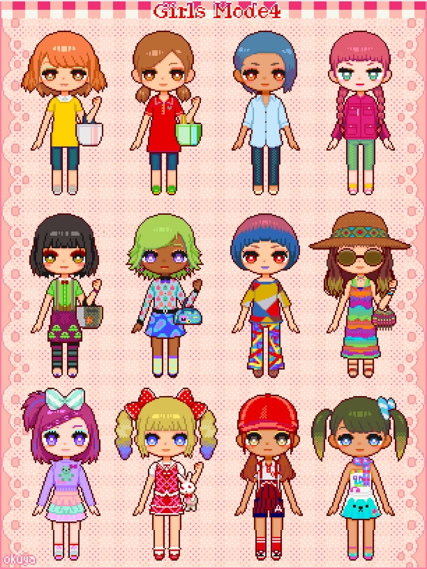 girls mode and 1 more drawn by okuya