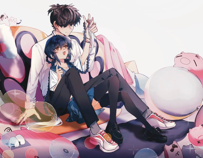 yamato takeru and miyamoto iori (fate and 2 more) drawn by jiang_(bolidididi)