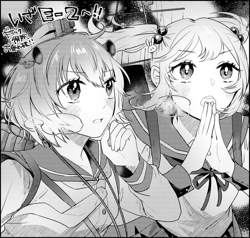 yukikaze, sazanami, and sazanami kai (kantai collection) drawn by chococakepicnic