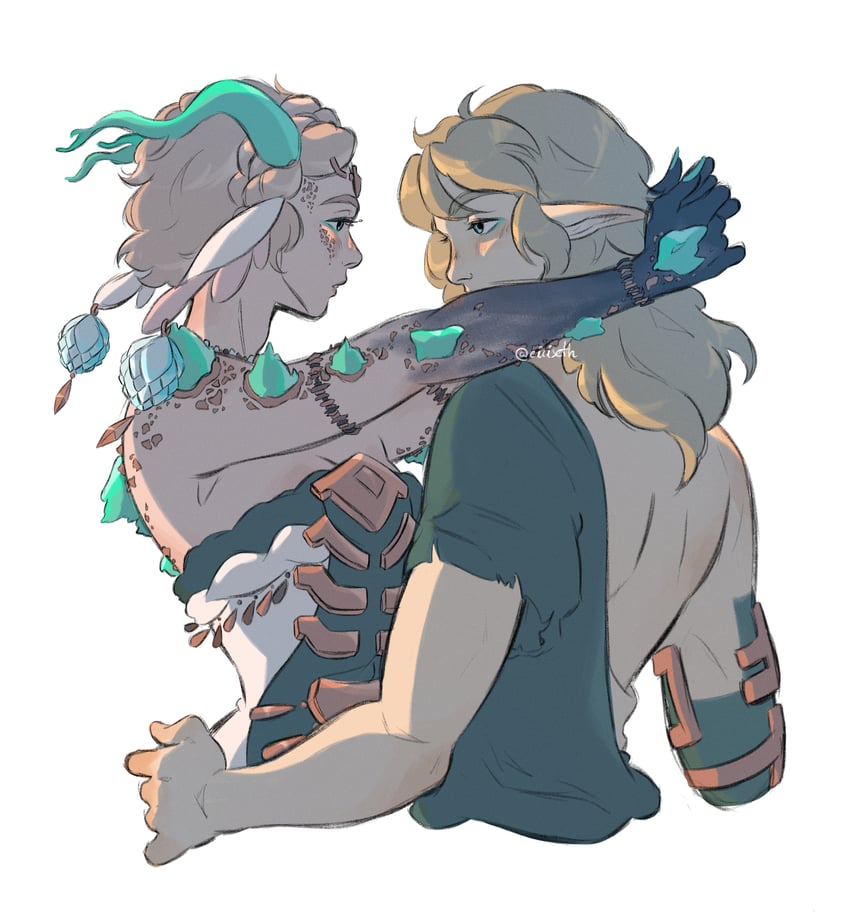 link, princess zelda, and light dragon (the legend of zelda and 1 more) drawn by eiriseth
