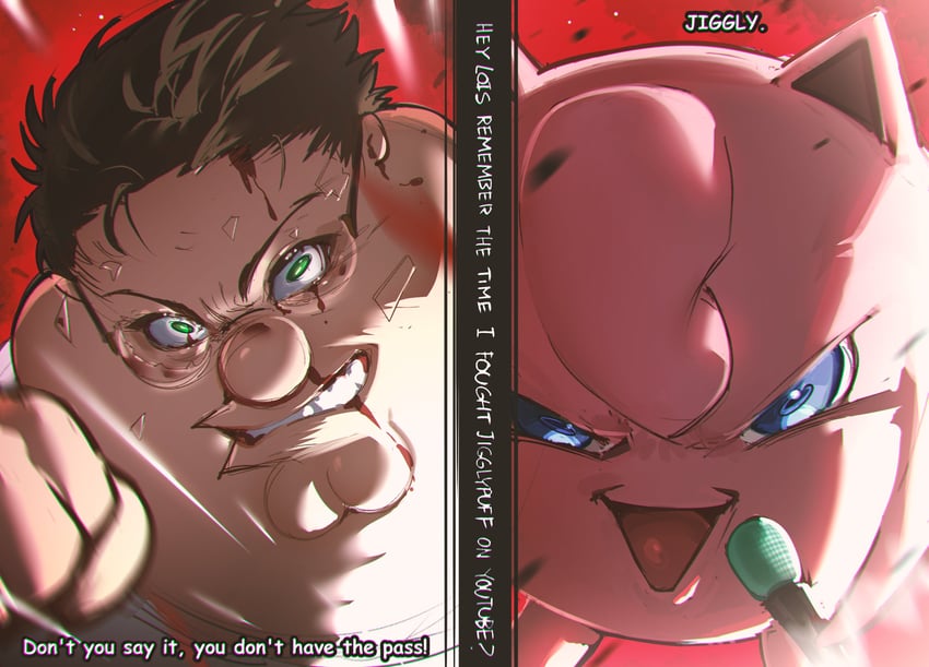 jigglypuff and peter griffin (pokemon and 1 more) drawn by kowai_(iamkowai)