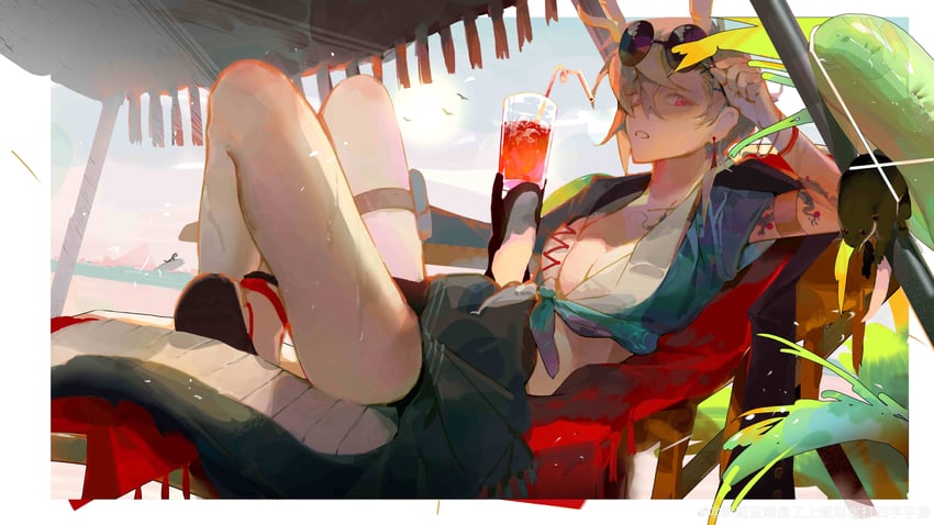 kicchou yachie and otter spirit (touhou) drawn by regen_(gp2yt17)