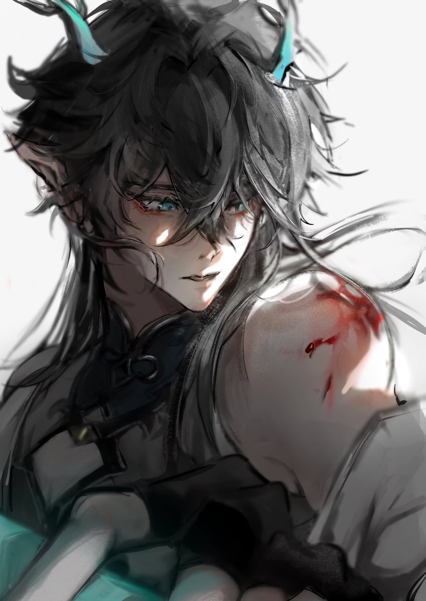 dan heng (honkai and 1 more) drawn by msao