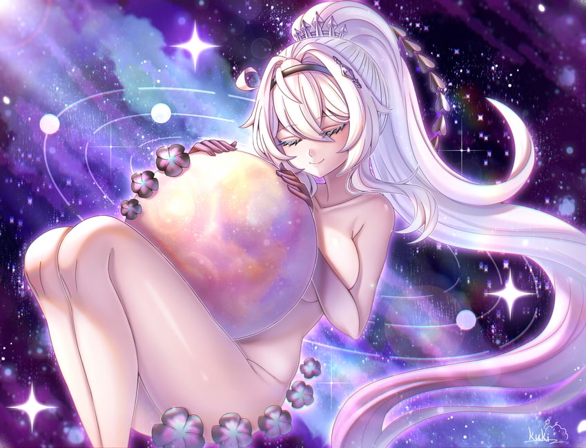 kiana kaslana (honkai and 1 more) drawn by cutescookie