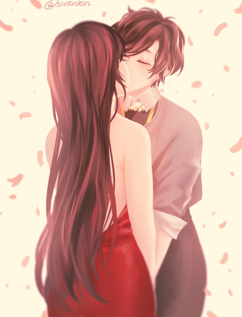 protagonist and kang jaehee (susanghan messenger) drawn by sintastein