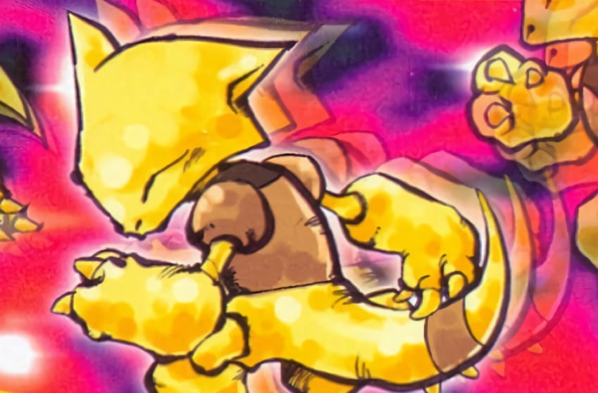 abra (pokemon and 1 more) drawn by kusajima_hajime