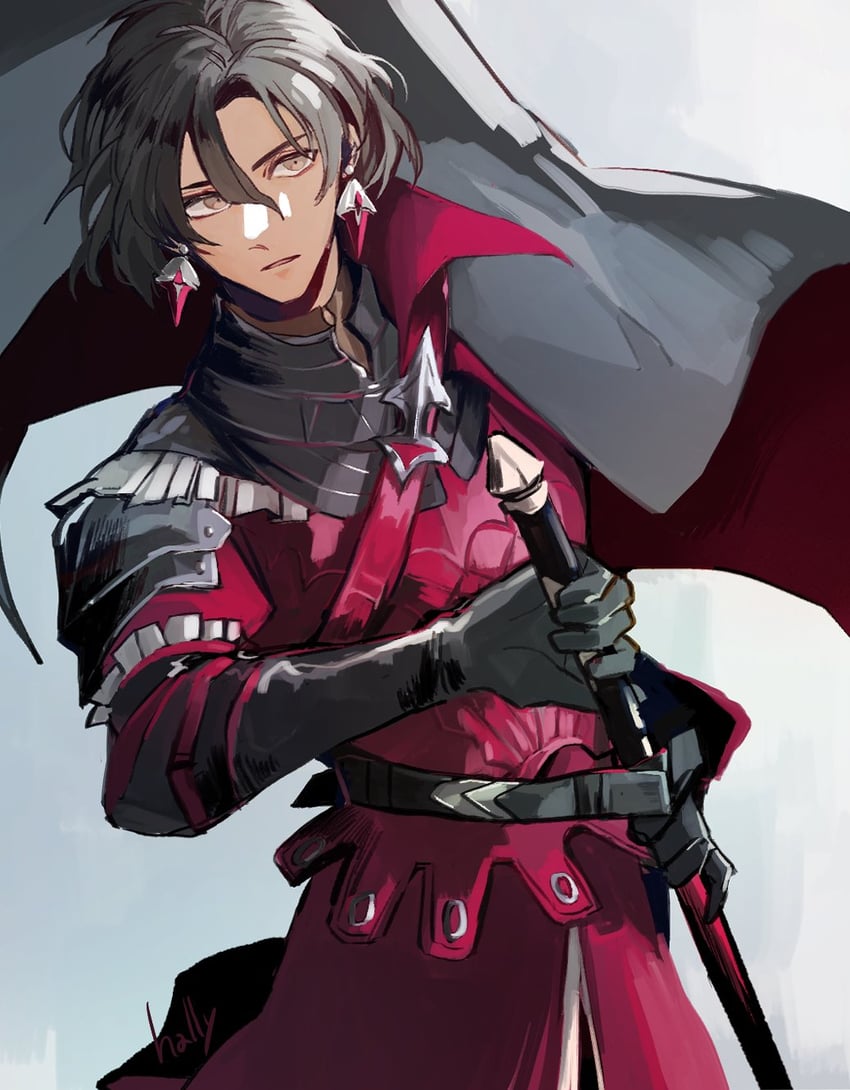 constantine xi (fate and 1 more) drawn by hally