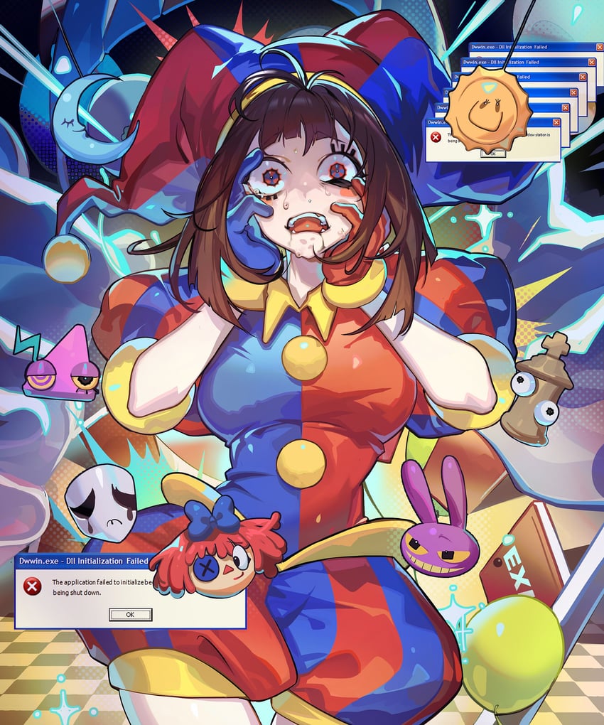 pomni, jax, ragatha, caine, gangle, and 2 more (the amazing digital circus) drawn by mato-c