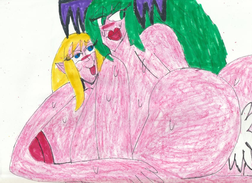 morrigan aensland and demitri maximoff (darkstalkers) drawn by artistotaku91