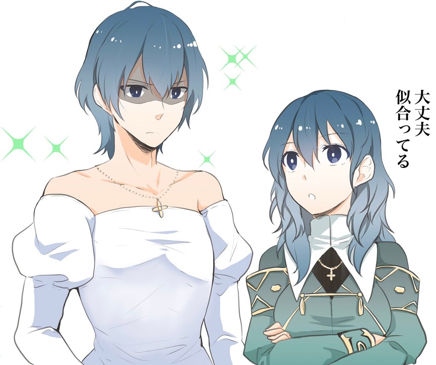 female byleth and sitri (fire emblem and 1 more) drawn by ijiro_suika