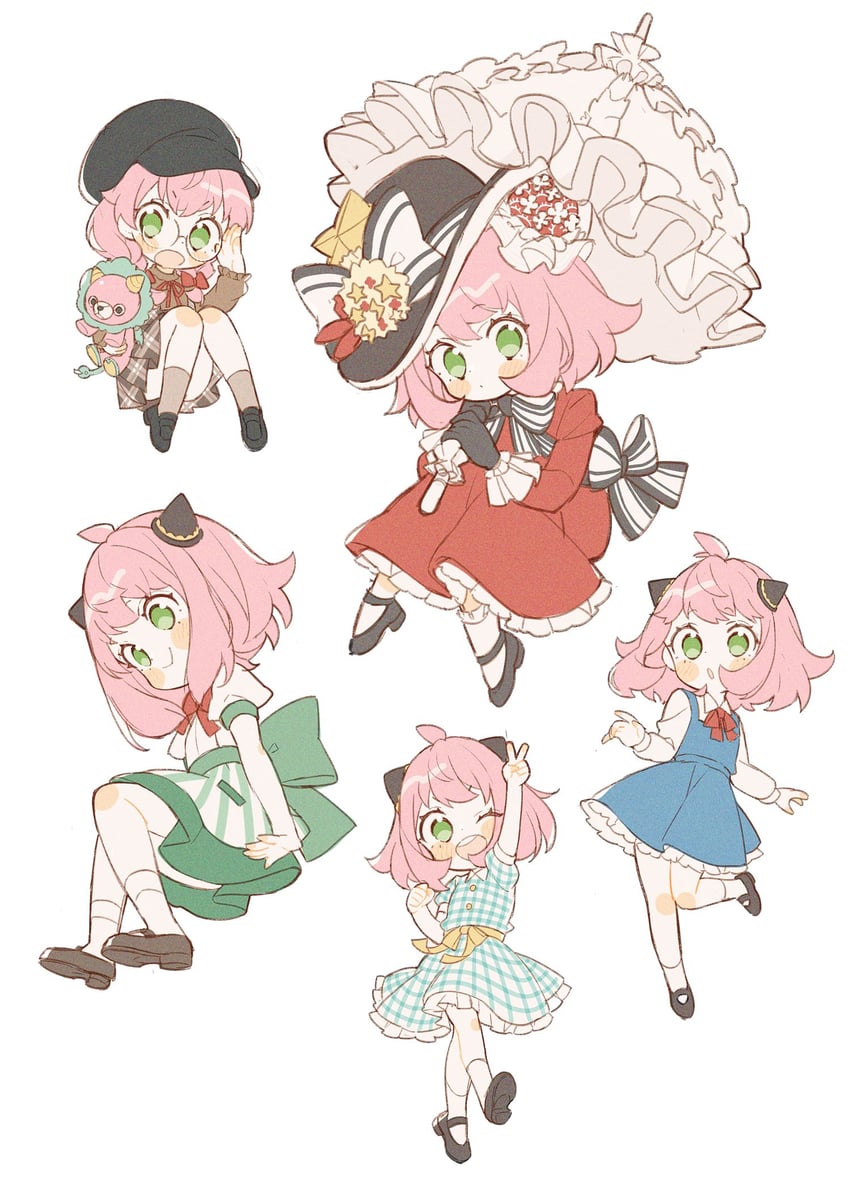 anya, director chimera, and eliza doolittle (spy x family and 1 more) drawn by uekura_eku