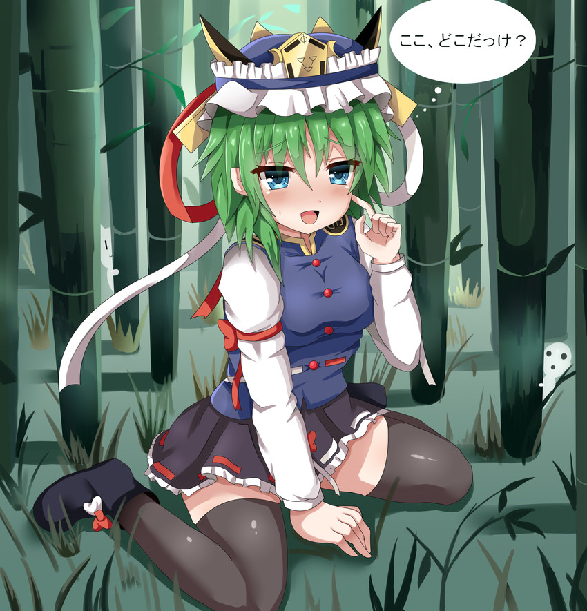 shiki eiki and kodama (touhou and 1 more) drawn by guard_vent_jun
