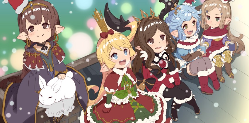 charlotta, arulumaya, haaselia, milleore, and sahli lao (granblue fantasy) drawn by o_(rakkasei)