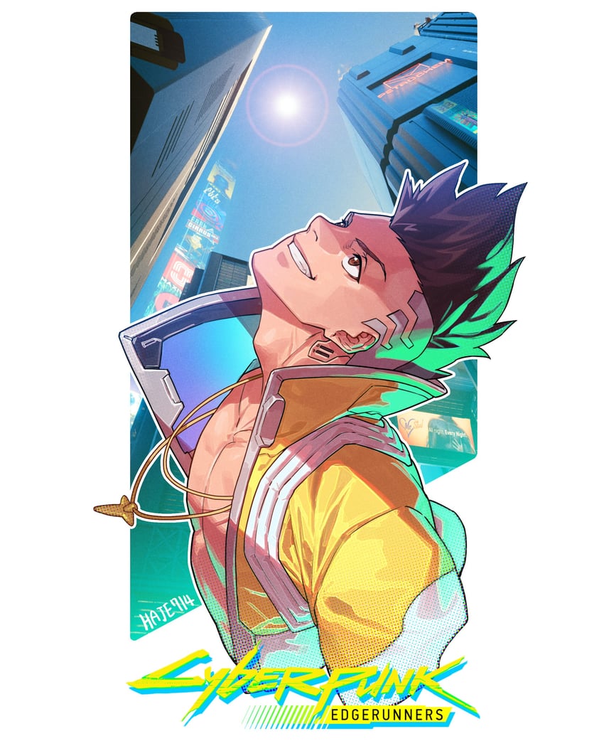 david martinez (cyberpunk and 1 more) drawn by haje
