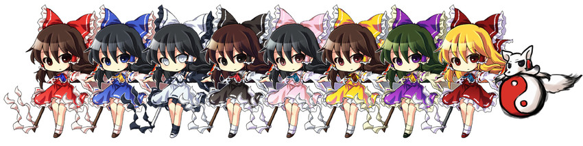 hakurei reimu (touhou and 1 more) drawn by ys_(fall)