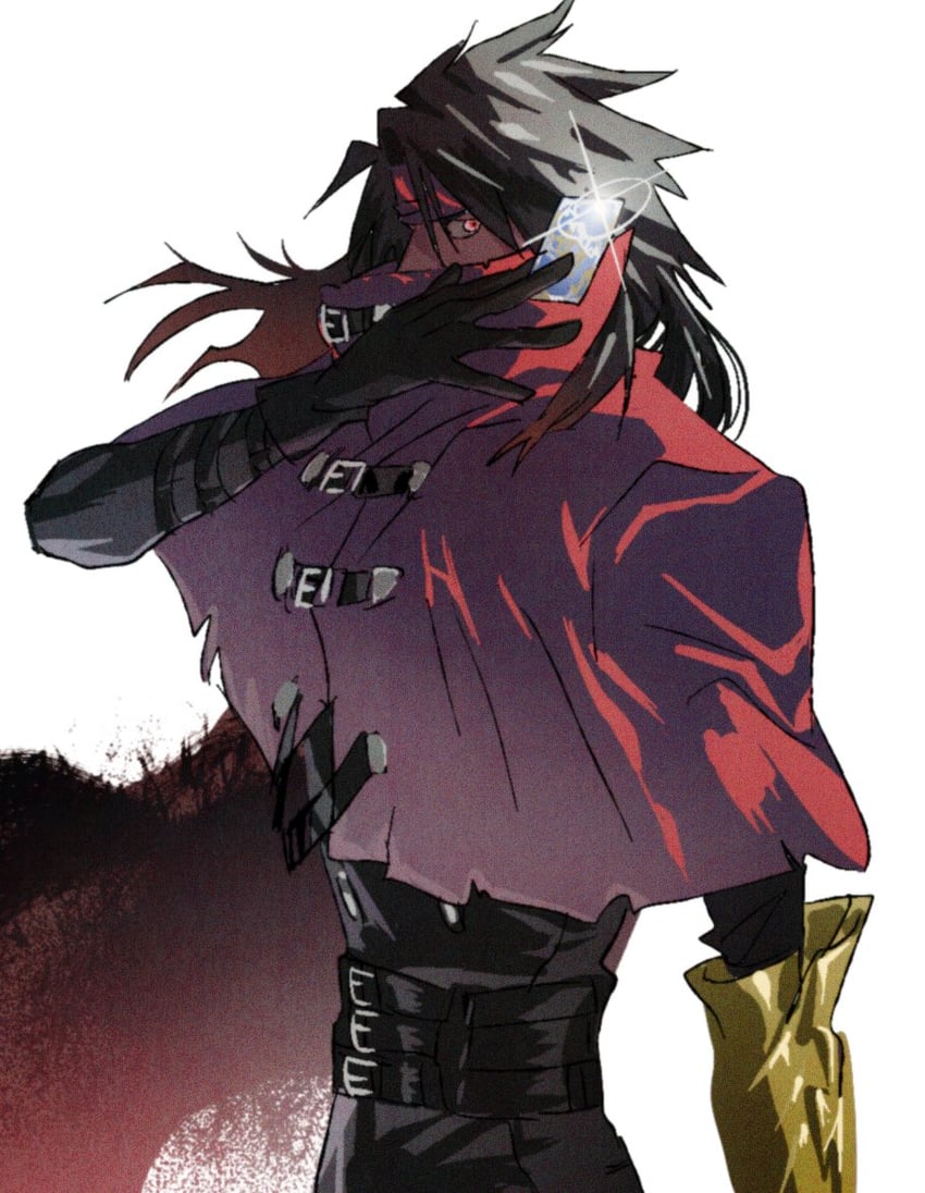 vincent valentine (final fantasy and 1 more) drawn by 200_percent