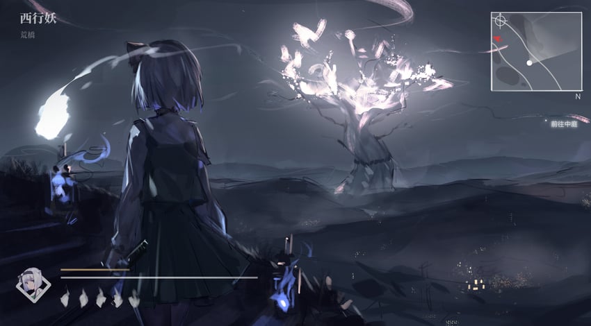 konpaku youmu and saigyou ayakashi (touhou) drawn by wb_yimo