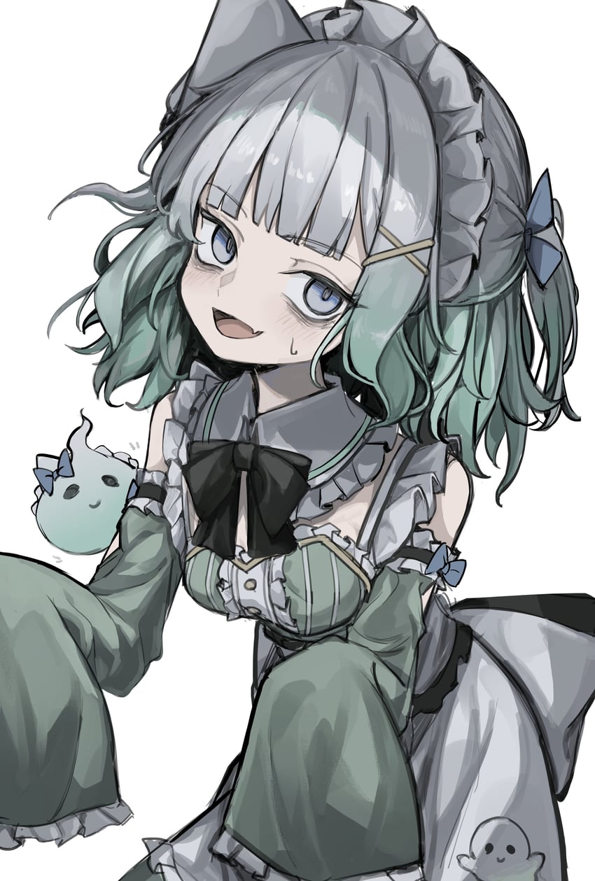 mint fantome (indie virtual youtuber) drawn by hisha_(kan_moko)