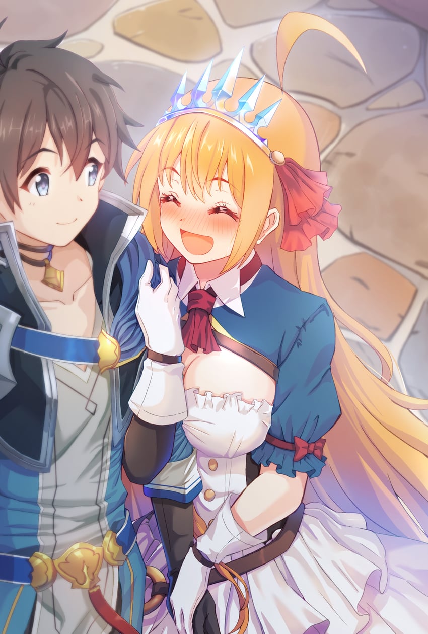 pecorine and yuuki (princess connect!) drawn by rabenga
