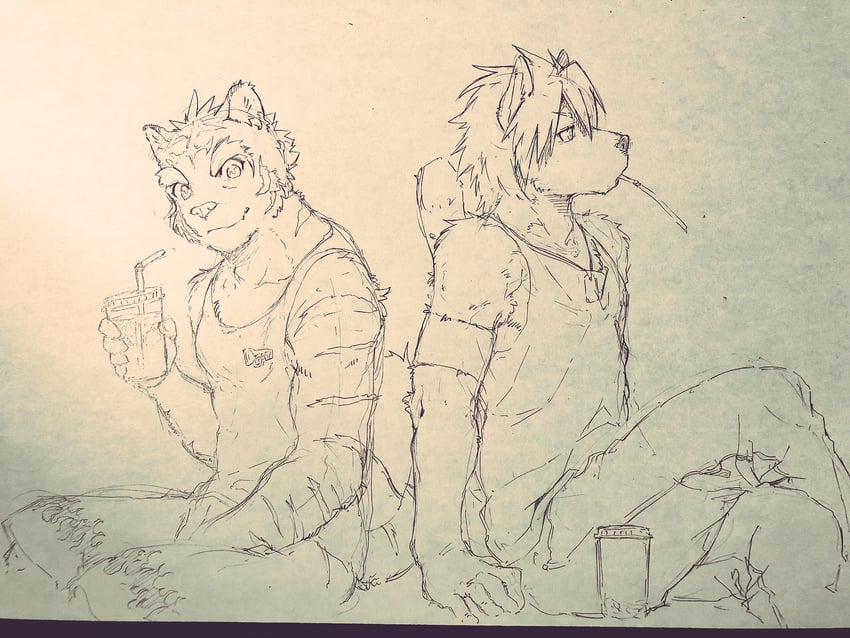kouya aotsuki and torahiko oshima (morenatsu) drawn by indeigo15