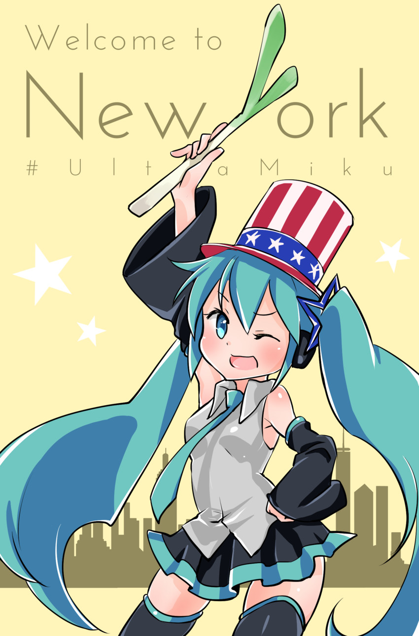 hatsune miku (vocaloid) drawn by yuunagi_show