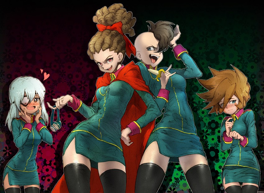 kidou yuuto, fudou akio, sakuma jirou, and genda koujirou (inazuma eleven) drawn by meringo